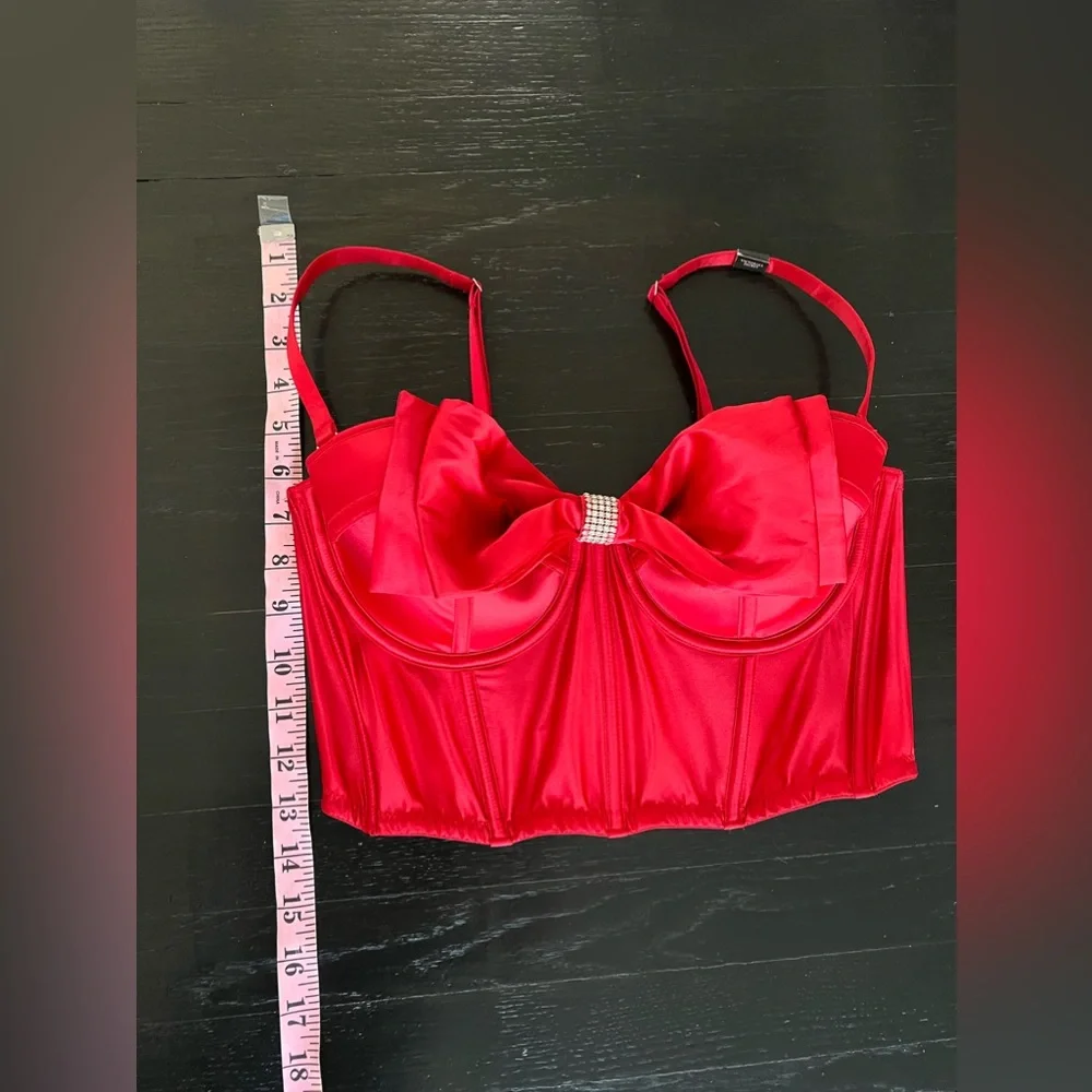 Victoria's Secret Dream Angels Cupped Bow Boned Bra Top size 36C
